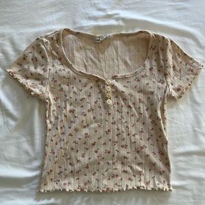 Floral patterned crop top